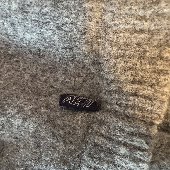 American Eagle AE77 Performance Men’s 1/4 Zip 100% Lambswool Sweater Size L - Picture 4 of 8